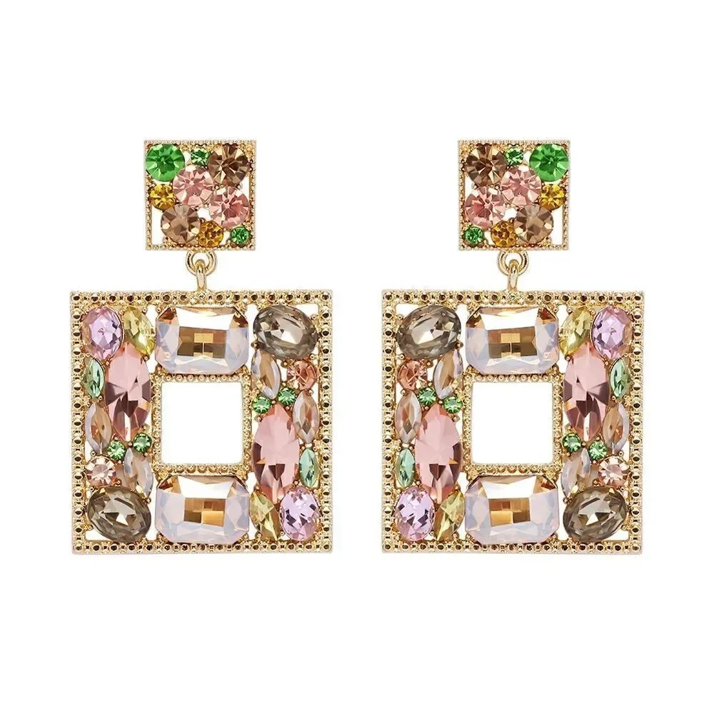 Crystal drop earrings N907